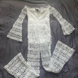 embroidered style jumpsuit